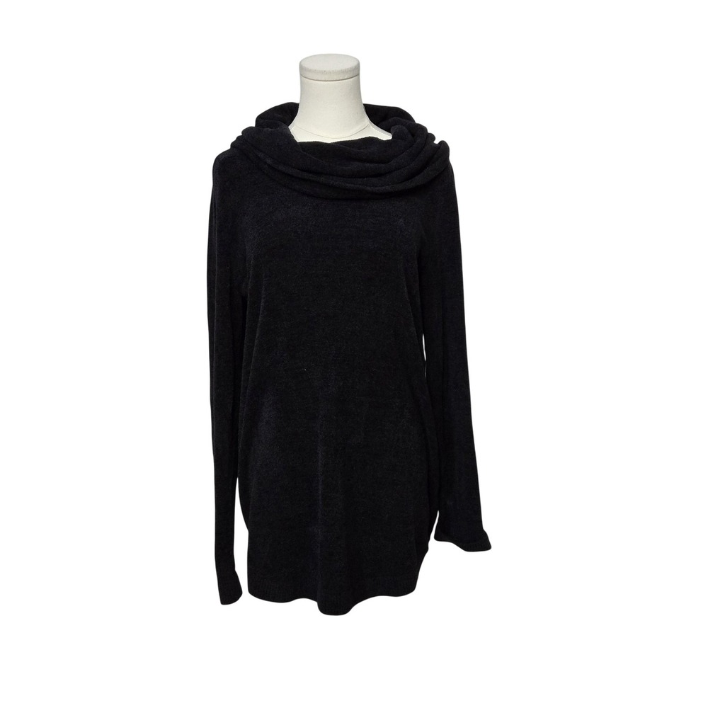Barefoot Dreams Sweater Tunic Womens Small Gray CozyChic Ultra Lite Cowl Neck